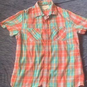 Denim & Supply Button down plaid shirt